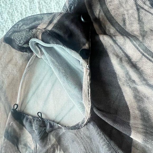 Zara Print dress with Tulle - Picture 6 of 9